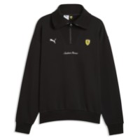 Hanorac pentru bărbați Puma Ferrari Little Shield Half-Zip Puma Black, s.M