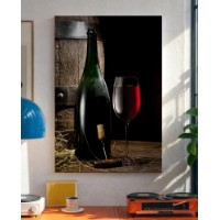 Картина ArtShop Red Wine In A Rustic Landscape 40x60cm (PET97-L-PL)