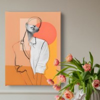 Pictură ArtShop One Line Girl Art 40x60cm (PGL434-L-PL)