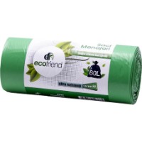 Мешки для мусора EcoFriend 60L 15pcs Green