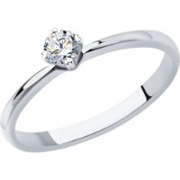 Кольцо из белого золота с бриллиантами Casa Bosco 1012141-3 1,95g s.17