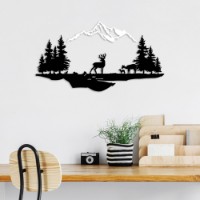Panou decorativ Wallity Deer And Landscape 2