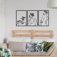 Panou decorativ Wallity Flower Face Woman