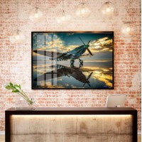Картина ArtShop Airplane at Sunset 90x60cm (PTR63)