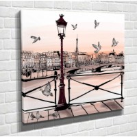 Картина ArtShop Evening City 60x60cm (PCM69-L-PL)