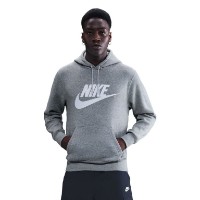 Hanorac pentru bărbați Nike Sportswear Club Fleece Pullover Dark Grey Heather/Light Smoke Grey/White, s.L