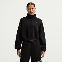 Hanorac damă Nike Studio Fleece Medium Weight Total Black/Sail, s.M
