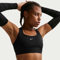 Топ Nike Swift High-Support Lightly Lined Black/Silver, s.XL