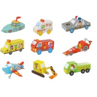Набор для творчества Tooky Toy 3D Origami Transport 10pcs (LT030)