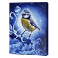 Картина по номерам Art Gallery Econom Titmouse On A Frozen Branch (GX24666)