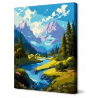 Tablou pe numere Art Gallery Econom Zi de vara 30x40cm (EX8390)