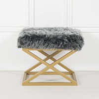 Пуф Atelier Del Sofa Capraz Plush Gold Grey