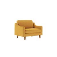 Fotoliu Atelier Del Sofa Robin Loveseat Mustard Walnut
