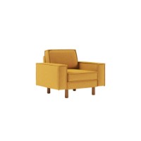 Fotoliu Atelier Del Sofa Sparrow 1 Mustard Walnut