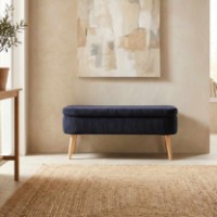Fotoliu moale Atelier Del Sofa Oslo Linen Black
