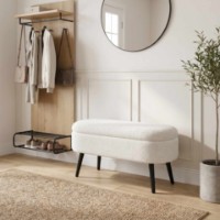Пуф Atelier Del Sofa Oslo Wellsoft White Black