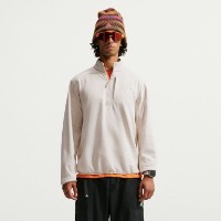 Hanorac pentru bărbați Nike ACG Wolf Grid Therma-FIT 1|2 Light Orewood Brown/Cream II/Light Crimson/Summit White, s.L