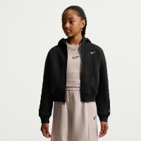 Hanorac pentru copii Nike Sportswear Club Fleece Black/White, s.XS