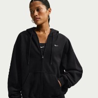 Женская толстовка Nike Studio Fleece Medium Weight Total Black/Sail, s.XS