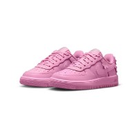 Кеда детские Nike Force 1 Pink Rise/Pink Foam/Metallic Silver, s.35