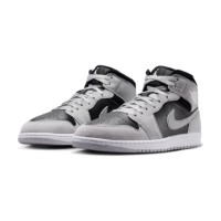 Ботинки мужские Nike Air Jordan 1 Mid Light Smoke Grey/Black/White, s.43