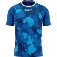 Tricou bărbătesc Givova Army Blue Royal/Turquoise, s.L (MA041-0224)