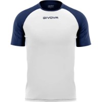 Tricou bărbătesc Givova Capo White/Blue, s.XL (MAC03-0304)