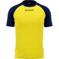 Tricou bărbătesc Givova Capo Yellow/Blue, s.L (MAC03-0704)