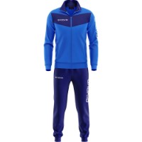 Costum sportiv pentru bărbați Givova Visa Blue Royal/Navy Blue, s.S (TR018-0204)