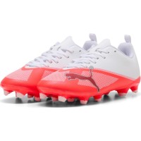 Ghete pentru fotbal Puma Ultra 7 Play Fg/Ag Jr Ultra Red/Puma Black/White, s.35