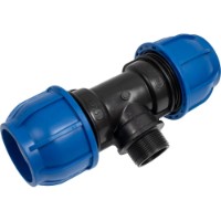 Т-образный угольник Valrom PE VL PN16 FE d20x1/2M (12334)