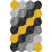 Covoraș de baie Trendy Circle Yellow (GTR008783)