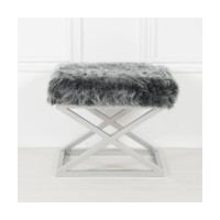 Пуф Atelier Del Sofa Capraz Plush Silver Grey