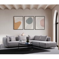 Canapea de colț Atelier Del Sofa Floransa Light Grey