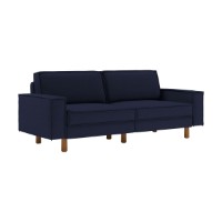 Canapea Atelier Del Sofa Sparrow 3 Night Blue Walnut