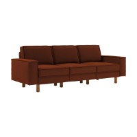 Canapea Atelier Del Sofa Sparrow Extra 3 Tile Red Walnut