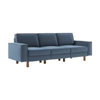 Диван Atelier Del Sofa Sparrow Extra 3 Ocean Blue Walnut