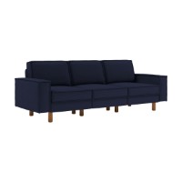 Canapea Atelier Del Sofa Sparrow Extra 3 Night Blue Walnut