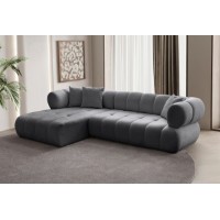 Угловой диван Atelier Del Sofa Petra Left Dark Grey
