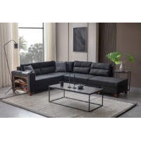 Canapea de colț Atelier Del Sofa Tloft Left Anthracite
