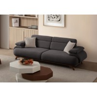 Canapea Atelier Del Sofa Bonjo Walnut Anthracite