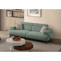 Canapea Atelier Del Sofa Bonjo Walnut Sea Green