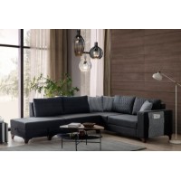 Canapea de colț Atelier Del Sofa Loft Left Anthracite
