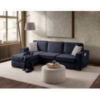Угловой диван Atelier Del Sofa Salvador Navy Blue