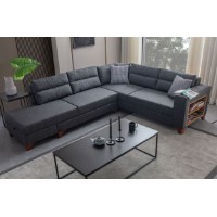 Угловой диван Atelier Del Sofa T-Loft Right Anthracite