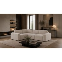 Canapea de colț Atelier Del Sofa Mono Left Lilly Ecru