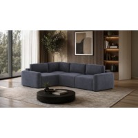 Canapea de colț Atelier Del Sofa Mono Left Lilly Petrol Blue