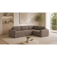 Canapea de colț Atelier Del Sofa Mono Right Lilly Brown