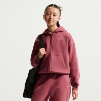 Hanorac pentru copii Nike Sportswear Studio Fleece Pink Smoke/White, s.S