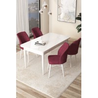 Set mobilă pentru bucătărie Hanah Home Arp White Burgundy